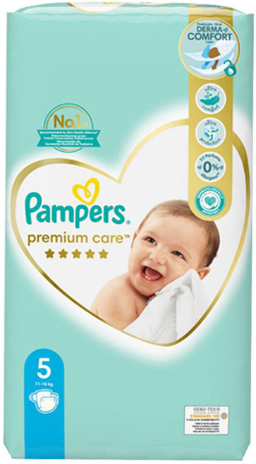 데코마당 유로 베이비드라이 기저귀, 44매, 5단계