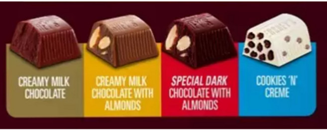 Hershey's 綜合金磚巧克力 900公克, 1個, 分購200公克