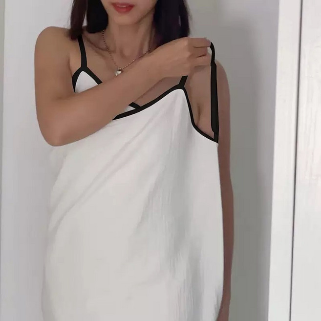 WIRQO 여성용 골프가운 샤워가운 원피스 목욕 샤워 가운 타올