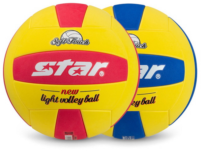 스타스포츠 스타스타 뉴 라이트 발리볼 5호 (CB895)교재용 소프트 피구 배구, CB895 블루, 1개