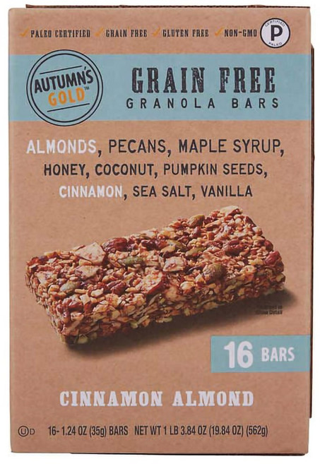 Autumn's Gold 그레인 프리 그래놀라 바 시나몬 아몬드 35g x 16바, 16팩