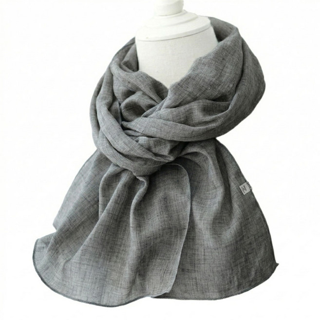 메리앤유 심플 직사각 무지 롱 스카프 머플러 국산