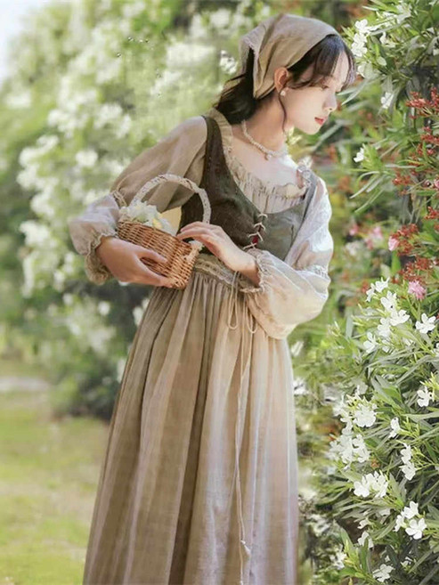 조끼 중세시대 개화기 유럽 공주풍원피스 파티복