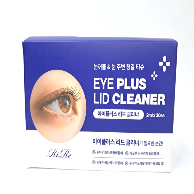 리르 아이플러스 리드 클리너 30p, 60ml, 1개