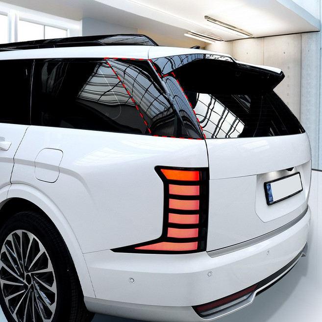 유투카 호환 디올뉴 팰리세이드 LX3 튜닝 윈도우 몰딩 크롬 죽이기