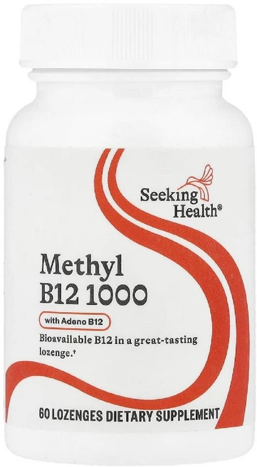 시킹헬스 메틸B12 Methyl B12 1000 Adeno 비타민B12 로렌지 60정, 1개 - 쿠팡