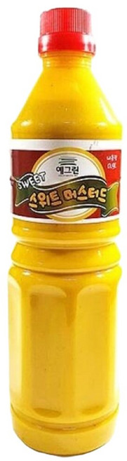 예그린스위트머스타드 0.9L, 1개, 900ml