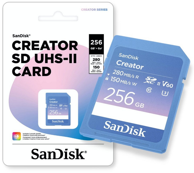 SanDisk Creator SDXC UHS-II U3 V60 專業創作者 記憶卡, 1個, 256GB
