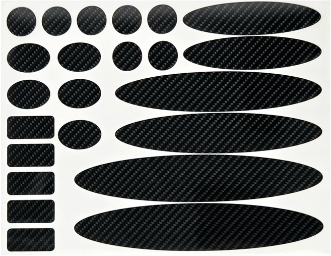 차량 오토바이 스크래치 커버업 6D 카본 데칼 스티커 세트, 1세트, TYPE D