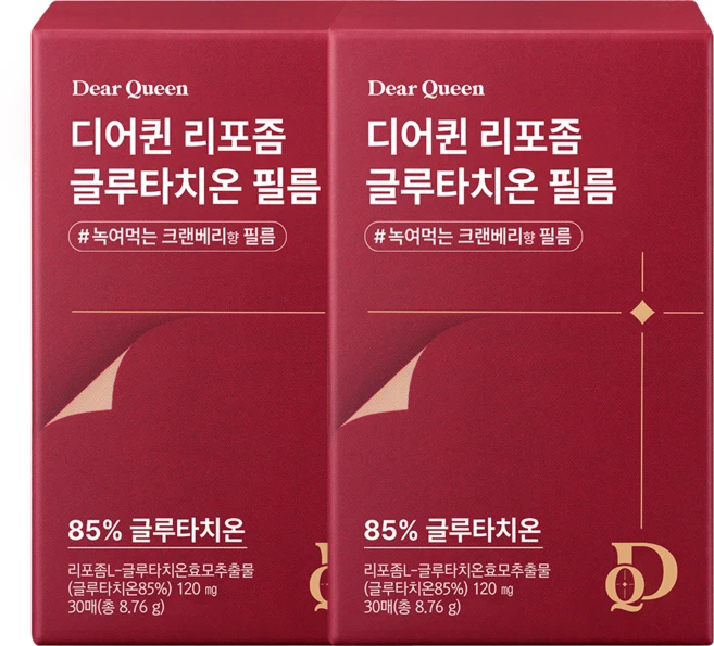 프롬바이오 디어퀸 리포좀 글루타치온 필름 식약청인증 밀크세라마이드 콜라겐 함유 HACCP, 30회분, 2박스 - 쿠팡