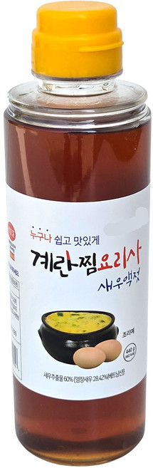실속형 계란찜요리사 새우액젓 대용량 440g [HACCP], 1개