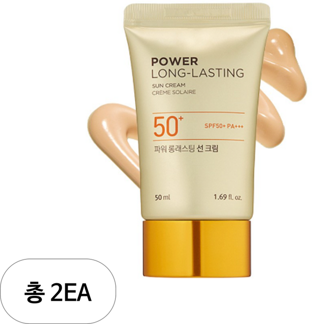 더페이스샵 내추럴선 에코 파워 롱래스팅 선크림 SPF50+, 50ml, 2개