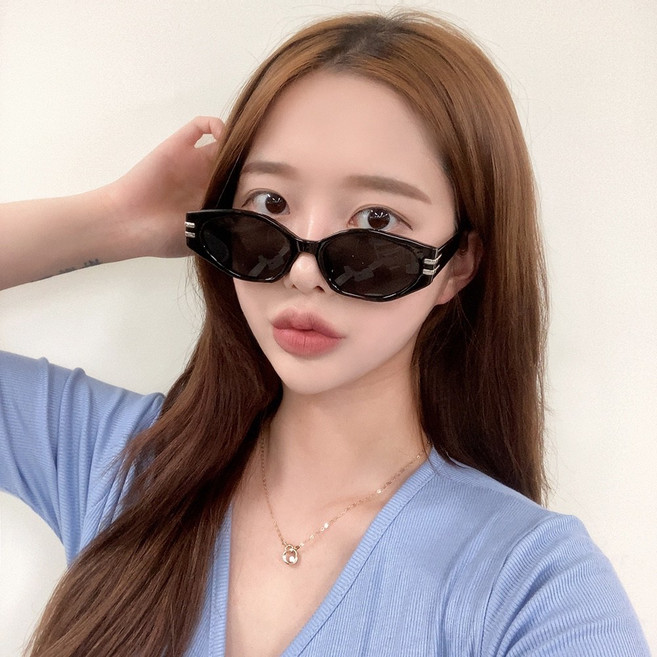 하리몽드 남녀 패션 유니크 레트로 틴트 선글라스