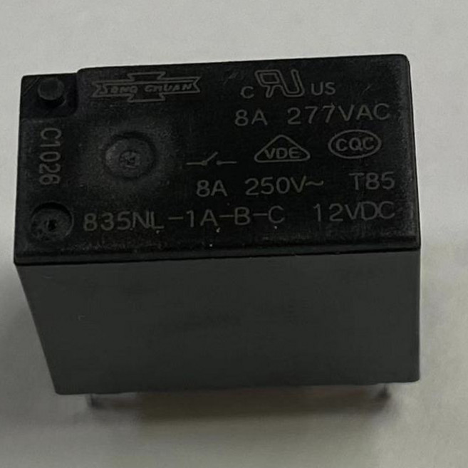 SONG CHUAN 835NL-1A-B-C 繼電器 12VDC 8A 4腳, 1個