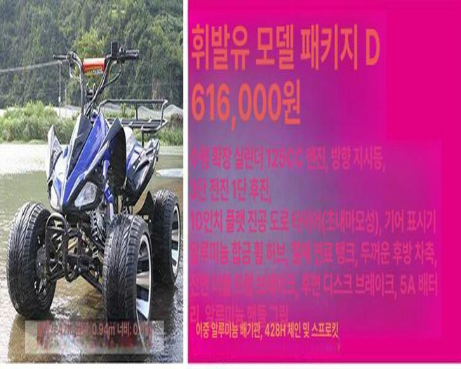 플로라323 농업용 4륜오토바이 농업용4륜오토바이국산, 가솔린 패키지 C, 기본 모델명/품번
