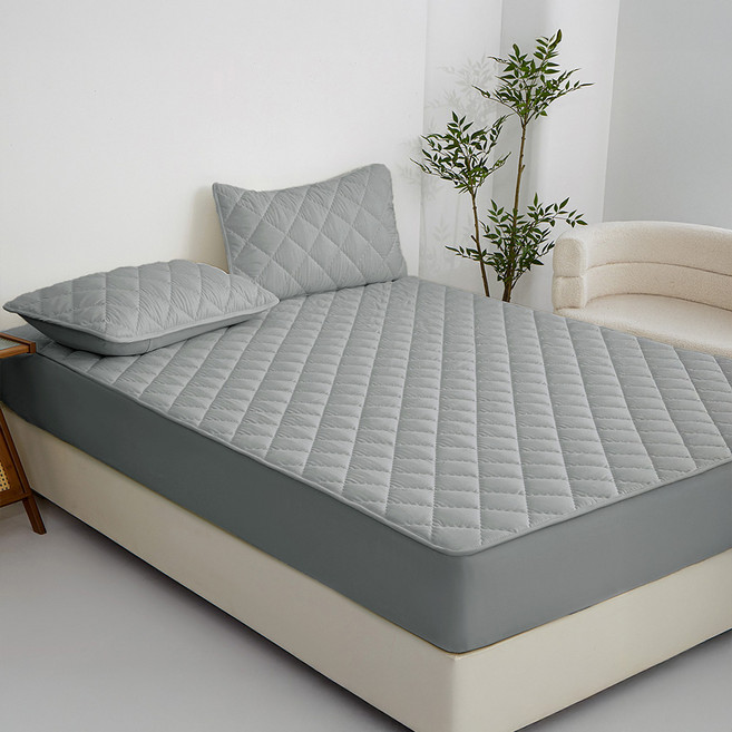 사계절 누빔 침대 매트리스 시트 방수 커버 솜중량 200g