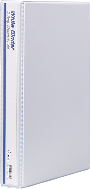 프로비즈 백색 투명 3공 D링 바인더 3cm 화이트 투명, 1개, 화이트투명