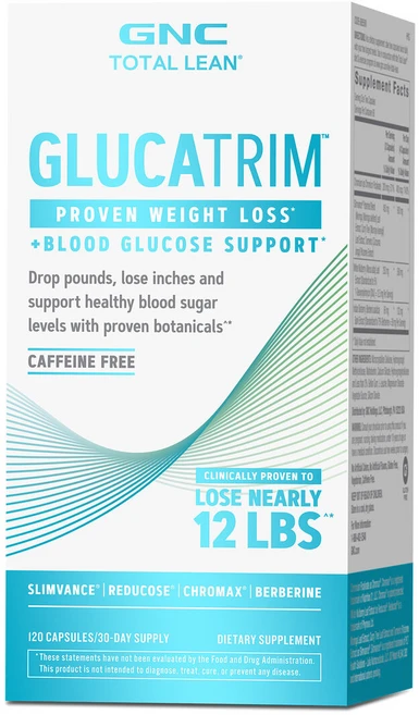 지엔씨 토탈 린 글루카트림 120캡슐 GNC Total Lean GlucaTrim, 120정, 성인남녀공용, 알약/캡슐, 1개 - 쿠팡