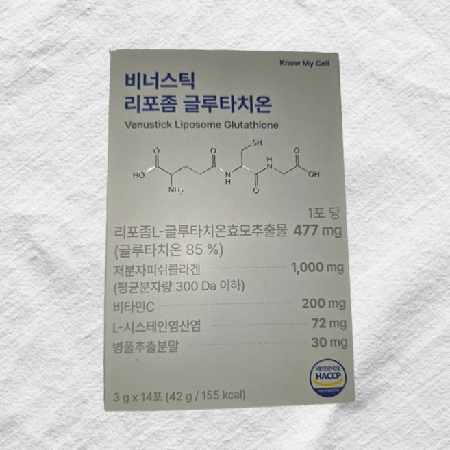 노마셀 비너스틱 리포좀 글루타치온 42g, 1박스, 14회분