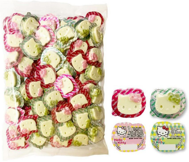 일본 단세이도 산리오 캐릭터 폼폼푸딩 키티 초콜릿 쉐어팩 100개입 대용량