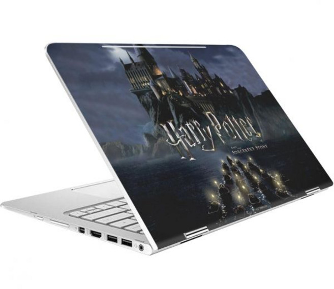 헤드 케이스 디자인 HP 스펙터 프로 X360 G2와 호환되는 공식 라이선스 해리 포터 캐슬 그래픽 비닐 스티커 스킨 데칼 커버, Castle