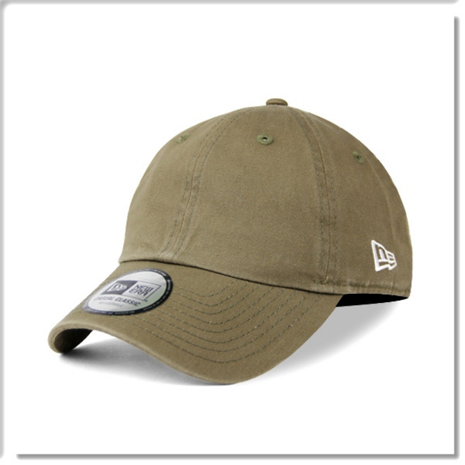 NEW ERA CASUAL CLASSIC 經典素帽 軍綠色 水洗老帽 軟版 韓系 穿搭