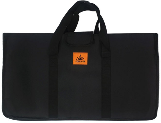 KOOLMAN(쿨맨) 다용도 사이드테이블 쿨러스탠드 BLACK, 1개, 1단, 쿨러테이블 수납가방 - 블랙