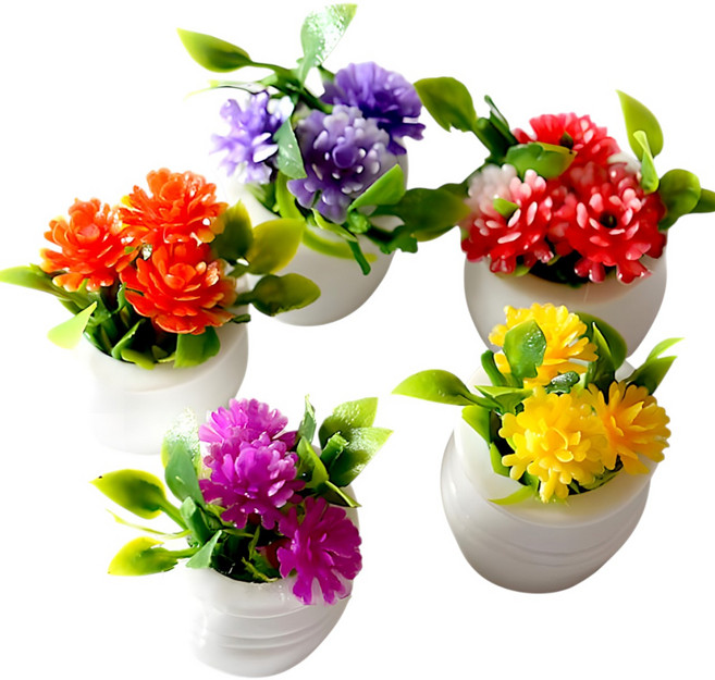 루미노라 납골당꾸미기 조화 세트, 5개, 혼합색상