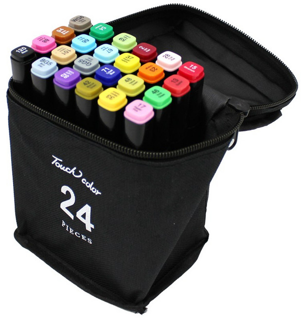 드로잉 트윈 마카 24색 세트, 1개