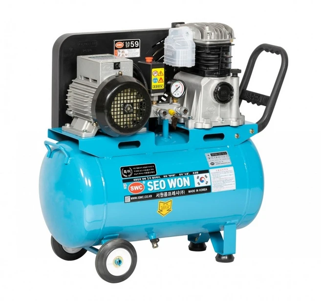 서원 콤프레샤 5.5마력 25리터 스틸 SF59-25-5.5 이동용SF-타입 콤프레샤, SF59-5.5(25L), 1개 - 쿠팡