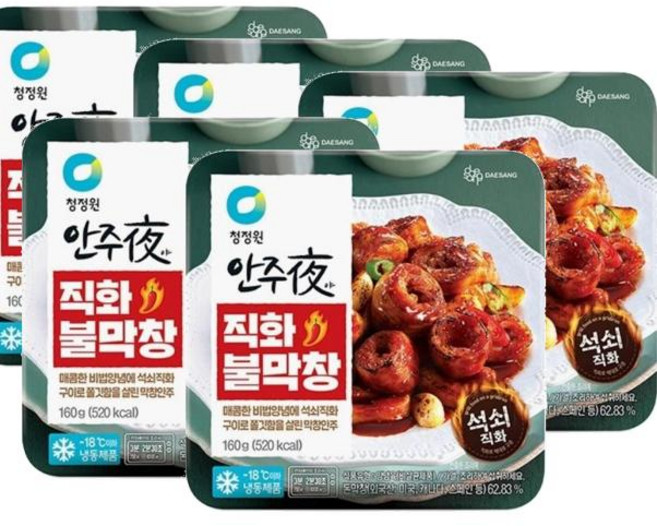 청정원 안주야 직화 불막창, 5개, 160g