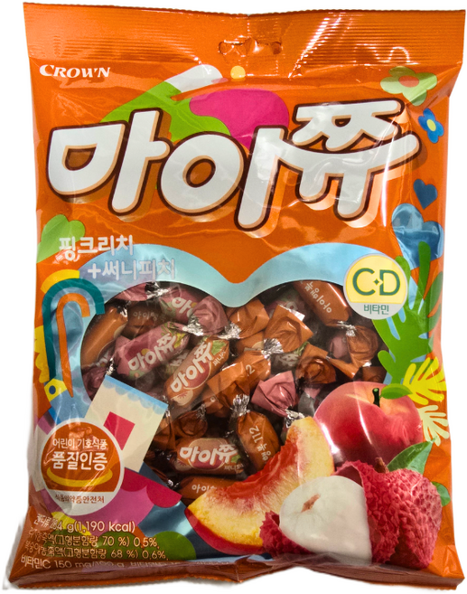 마이쮸 핑크리치 + 써니피치 284g 3개