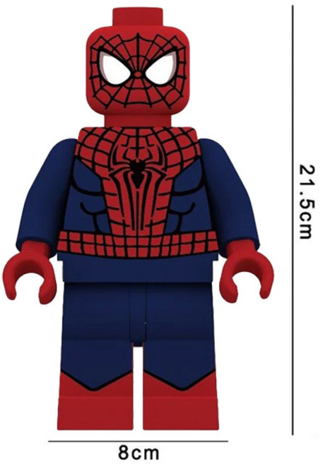 빅사이즈 대형 스파이더맨 브릭피규어 5종 취미/수집/장식/컬렉션용 커스텀 블록피겨, 05. 메가스파이더맨 E, 1개