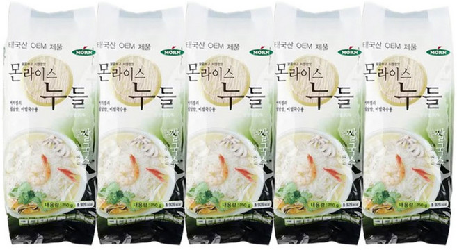 몬 라이스누들 버미셀리, 5개, 250g