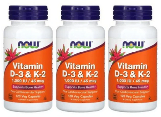 나우푸드 비타민 D3 K2 베지 캡슐 120정 3개 - 쿠팡