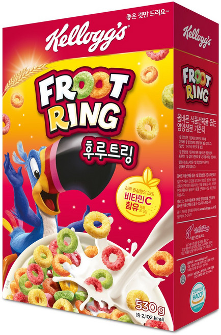 켈로그 후루트링 시리얼, 530g, 1개