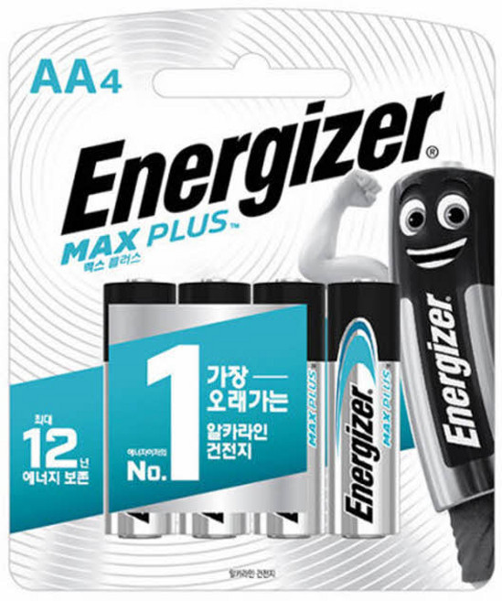 에너자이저 맥스플러스 AA건전지, 4개입, 8개