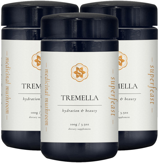 수퍼피스트 (Super Feast) 슈퍼피스트 트레멜라 (흰목이버섯) 분말 100g X 3개, 1세트