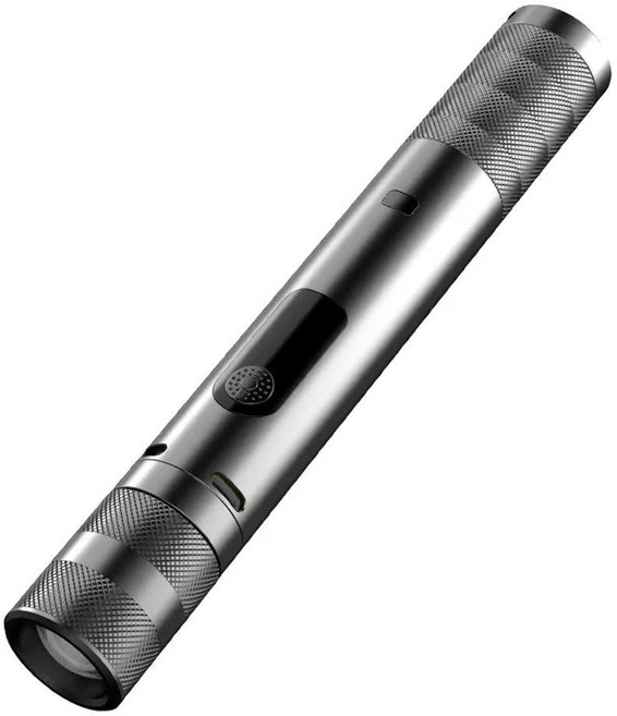 미니 손전등 포켓 경고 펜라이트 모드 줌 토치 신호등 다기능, 2. black, 발광 색상: 1. black-type, 1개