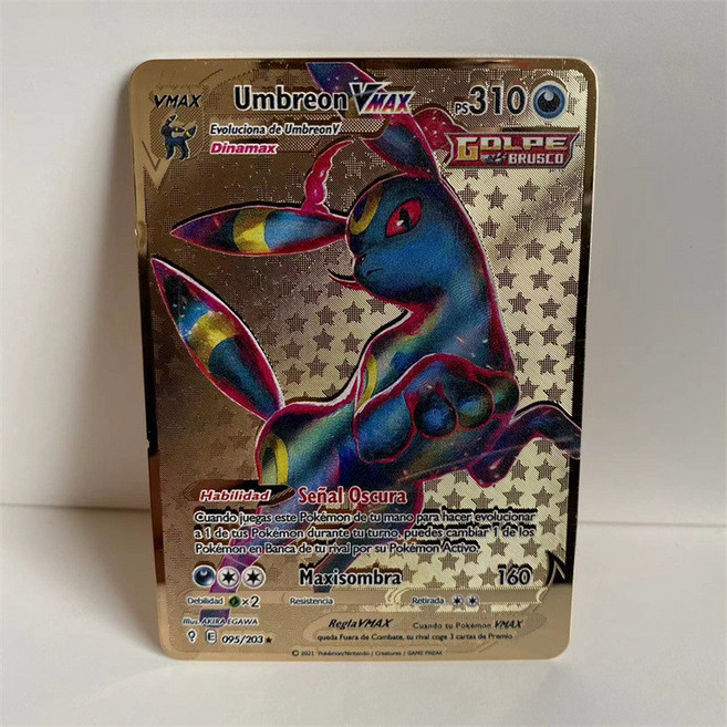 寶可夢金屬卡牌 精選組 含 阿爾宙斯 帝牙盧卡 帕路奇犽 朱紫ex VSTAR, 月伊布  Vmax  GOLPE, 1個