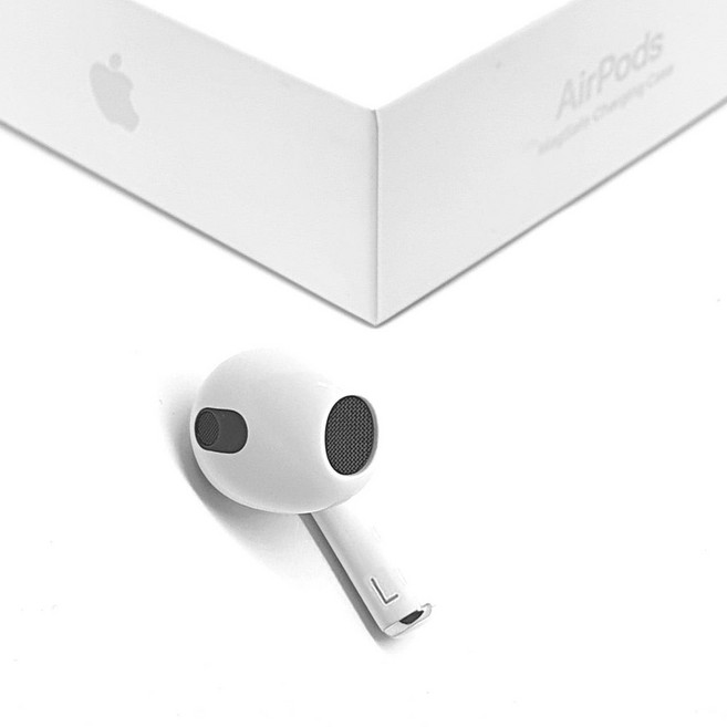 TD 애플 정품 에어팟 3세대 왼쪽 오른쪽 유닛 충전 본체 국내 유통, 화이트