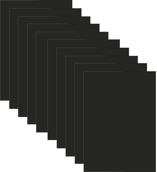 다한진 컬러 포맥스판 A4(210mm297mm*3T) 두께3mm 교재용 미술용 DIY용, 10개, 흑색