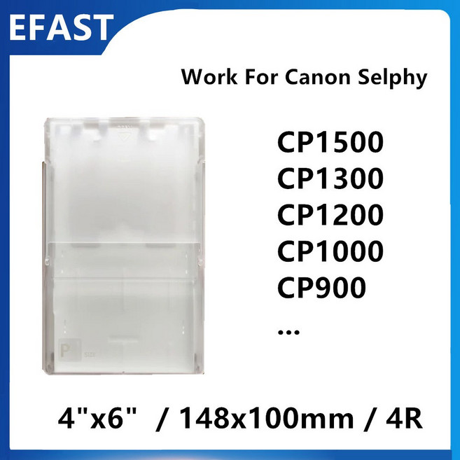 캐논 셀피 포토 프린터종이 C 트레이 카드 종이 카세트 PCC-CP400 3 인치 P 6 CP1300 CP1200 CP910 CP1500, [02] 6 inch1 Pack