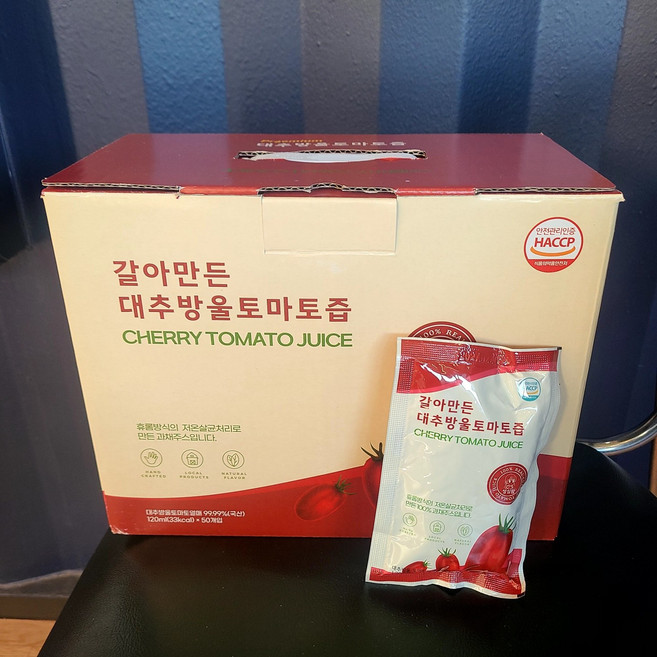 일단하자언니 대추방울토마토즙, 50개, 120ml