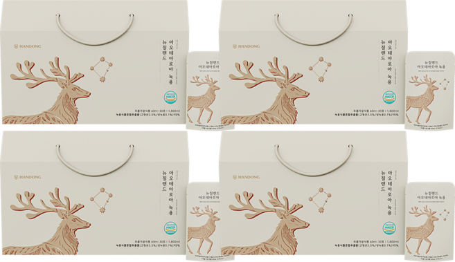 한동녹용연구소 뉴질랜드 아오테아로아 녹용진액 60포 90포 120포, 120개, 60ml