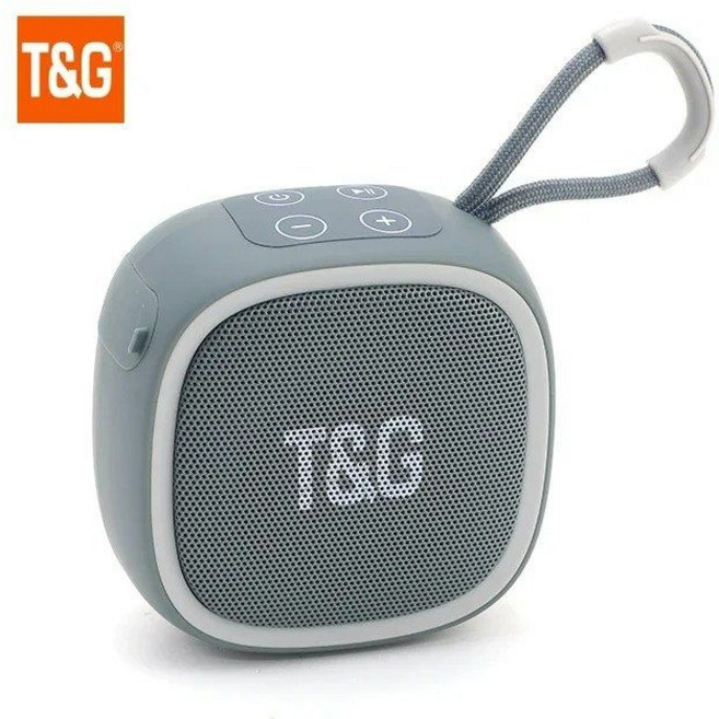 블루투스 스피커 무선 와이파이 야외 사운드 소형 휴대용 라디오, Gray