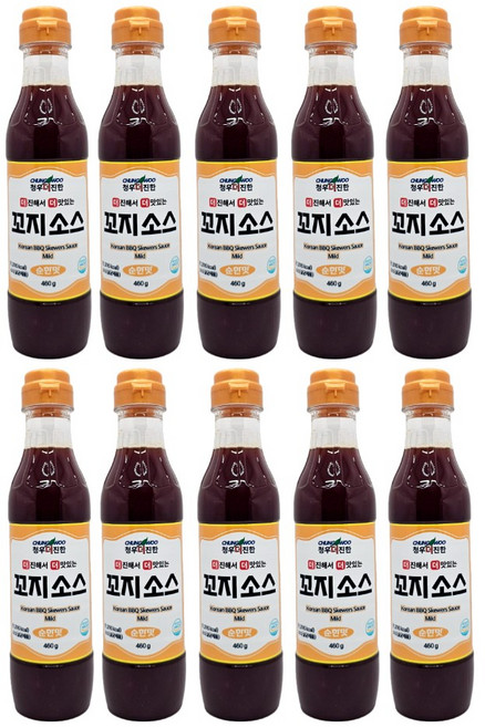 청우 더진한 꼬지소스 순한맛, 460g, 10개