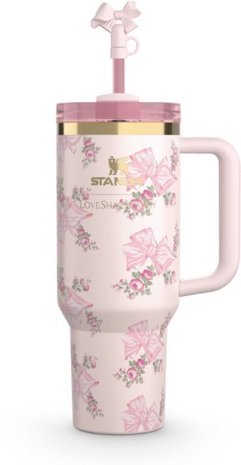 퀜처 H2.0 러브쉑팬시 홀리데이 컬렉션 미국 텀블러 1.18L, 1개, Beaux Pink