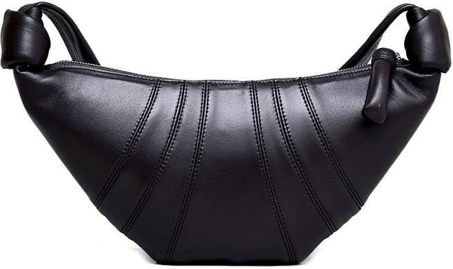 소가죽 크로와상백 미듐 크로스바디 호보백 범백