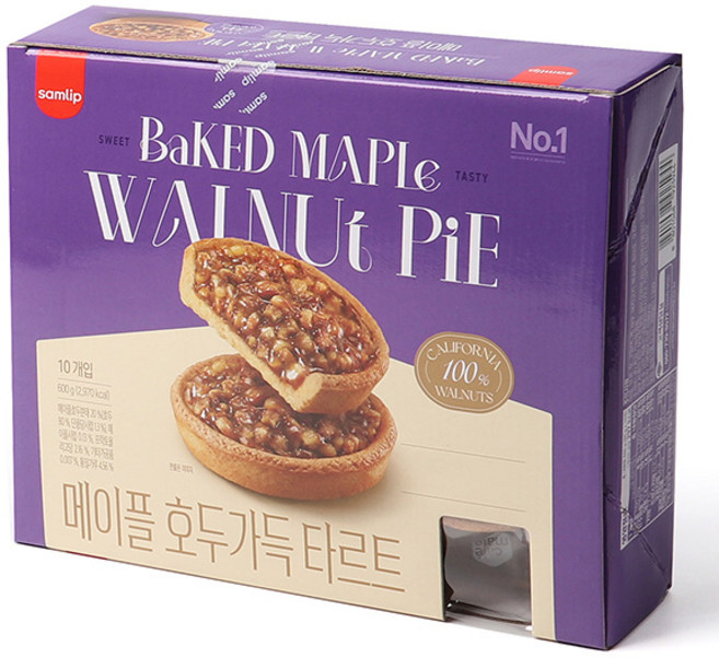 삼립 메이플 호두가득 타르트 호두파이 60g x 10, 1개, 480g